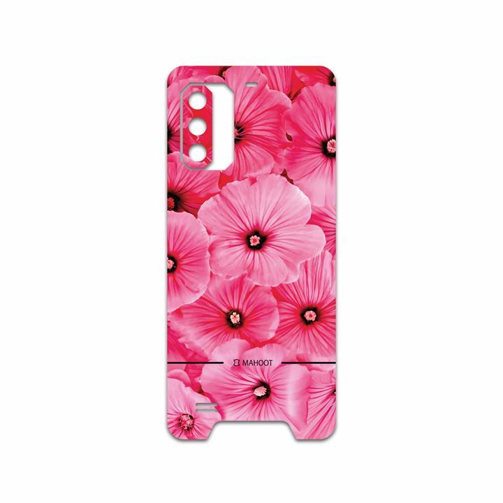 برچسب پوششی ماهوت مدل Pink-Flower مناسب برای گوشی موبایل یولفون Armor 7 MAHOOT Pink-Flower Cover Sticker for Ulefone Armor 7